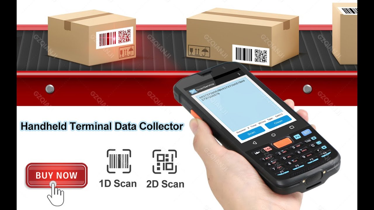 Android 11/14 PDA Handheld Terminal Data Collector with 1D Barcode 2D ...