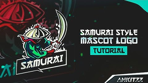 eSports Samurai Mascot Logo Tutorial on Android | How To Make Samurai Mascot Logo
