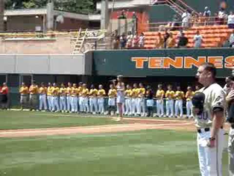 National Anthem at UT vs Vanderbilt Baseball game