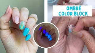 HOW TO: Ombré color block dip powder nail design | Revel Nail