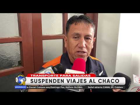 DERRUMBES: MINIVANES SUSPENDEN SALIDAS AL CHACO PARA EVITAR RIESGOS