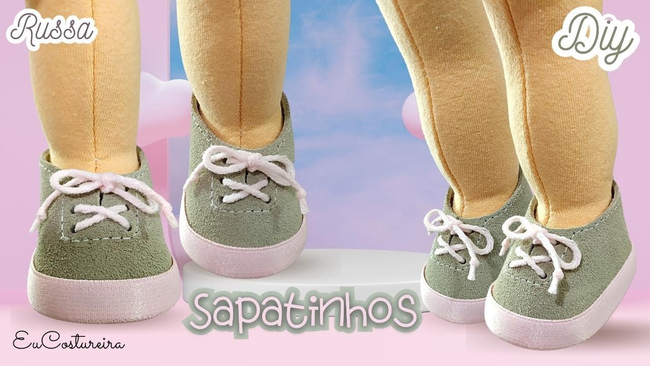 Sapatinhos para boneca russa passo a passo 🤍 DIY