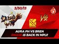 DIGGIE IS BACK! MPLI AURA PH VS BREN GAME 1 | MLBB