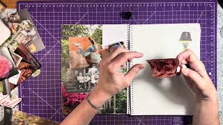 FREE STYLE COLLAGE IN MY GLUE BOOK #thesimplecrafter #mixedmedia 