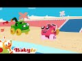 Fun at the beach with beep beep fun with cars and trucks   toddlers babytv