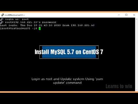 centos mysql  Update 2022  How to Install MySQL 5.7 on CentOS 7 | MySQL Installation