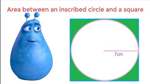 Mensuration: Finding area of the space between an inscribed circle and a square