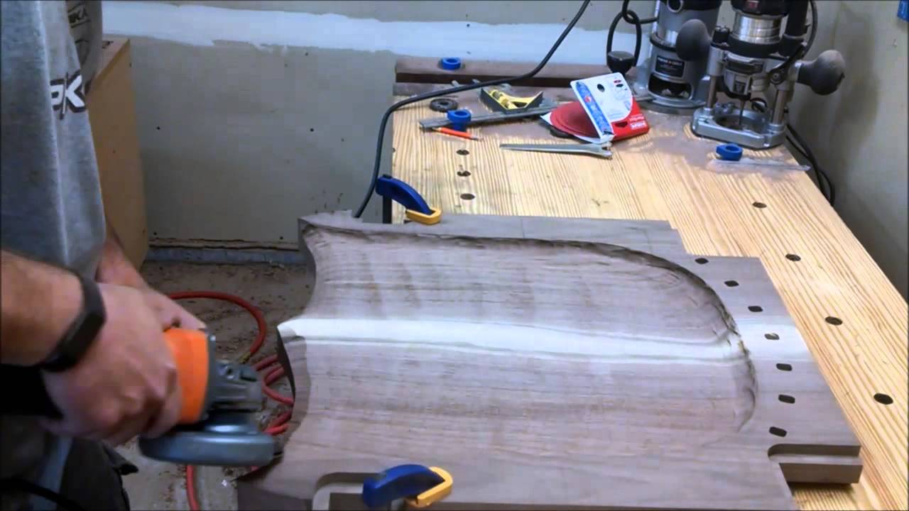 Carving The Seat For A Maloof Rocking Chair Youtube