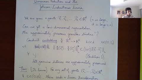 CSE290A, Spring 2020: The Johnson-Lindenstrauss lemma