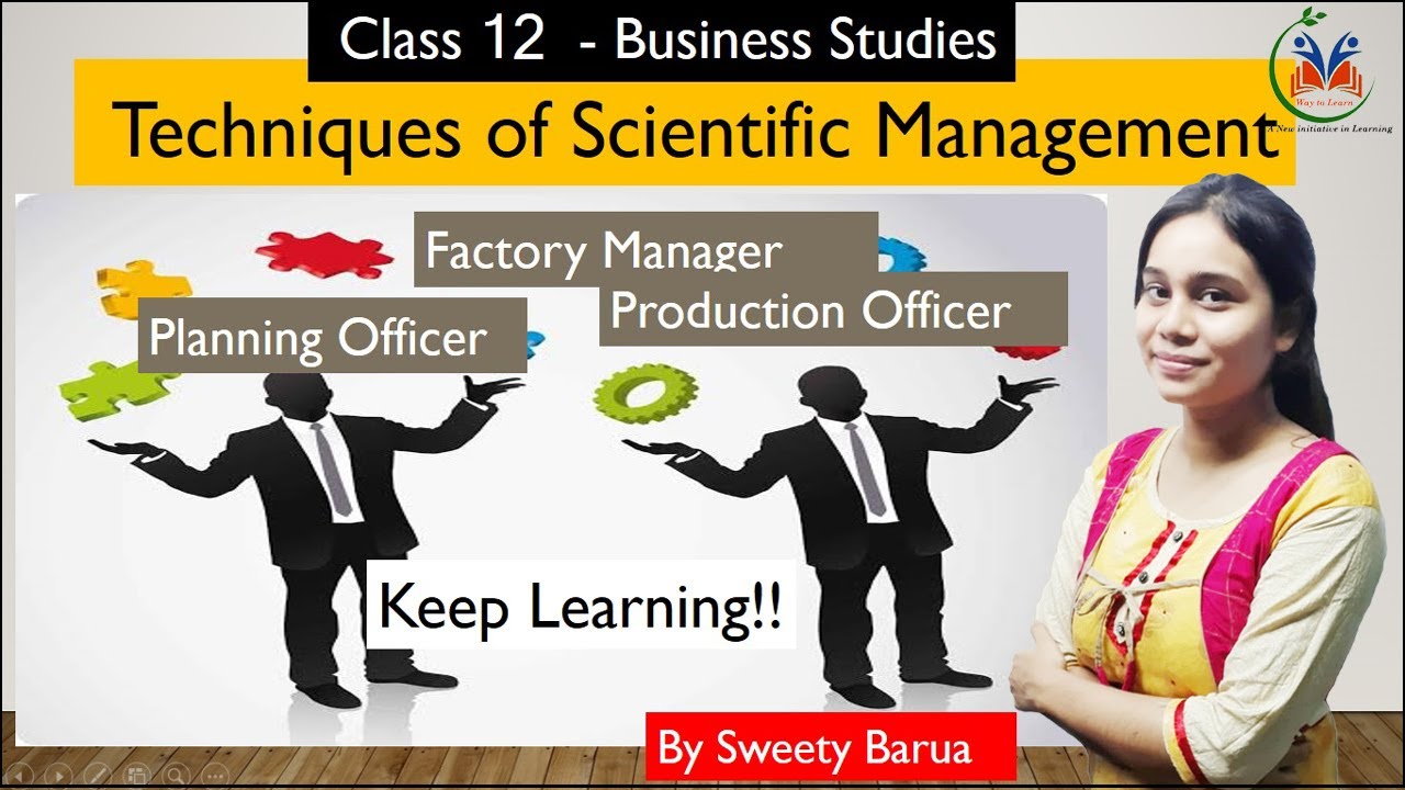 Techniques Of Scientific Management Class 12 Business Studies by 