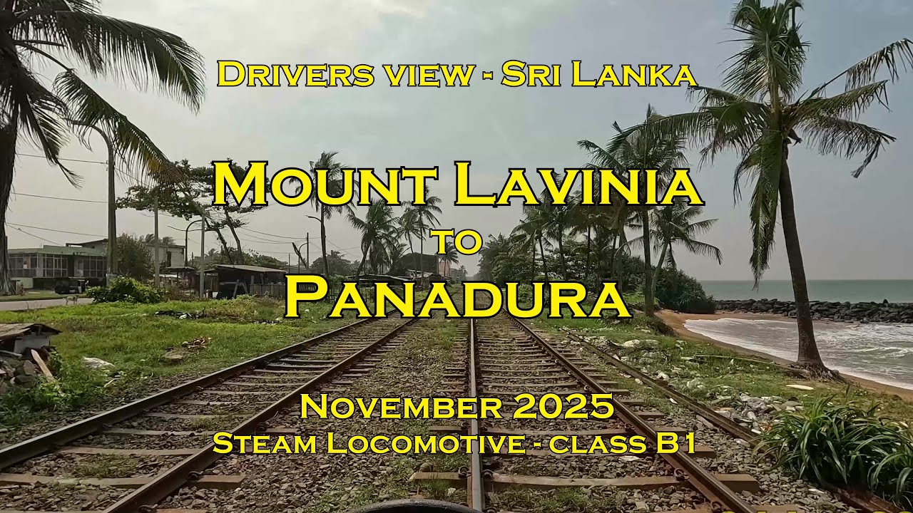 Drivers view Sri Lanka, Mount Lavinia to Panadura, Nov 2025