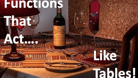 PL/SQL Table Functions