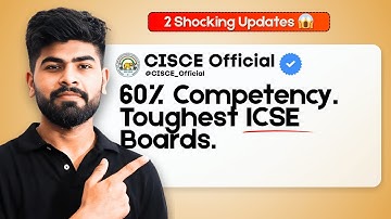 🚨 2 BIG Updates for ICSE Class 10 | 60% Competency = Tough Boards (2026)