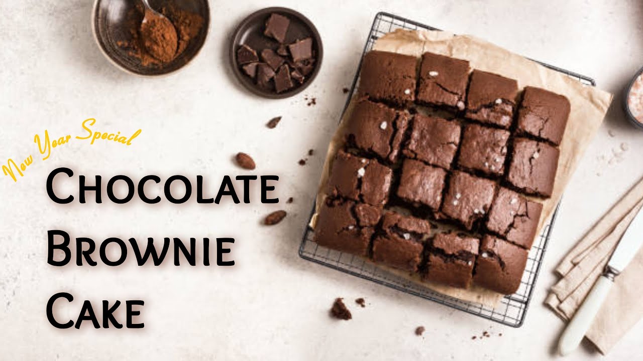Homemade Chocolate Brownie Cake | New Year Special Cake | How To Make Chocolate Cake At Home