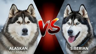 Alaskan Malamute Vs Siberian Husky Hindi Breed Battles