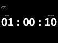 1시간 10초 타이머｜1 Hour 10 Second 타이머｜60minute 10second timer｜3610 second timer｜Countdown with Alarm