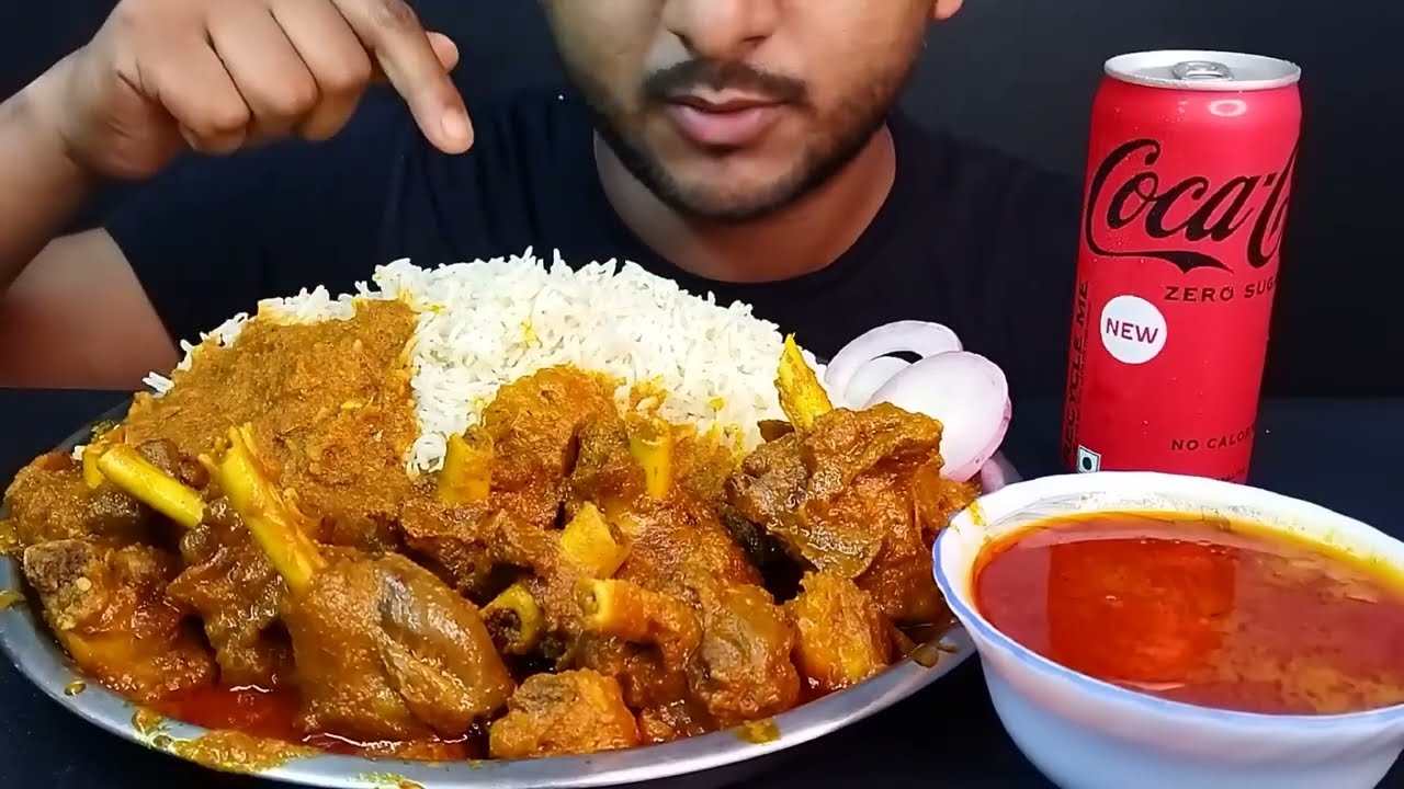 Spicy Oily nalli Mutton Curry Eating | Spicy Oily Mutton curry Eating |#bhukkhadboyeatingshow