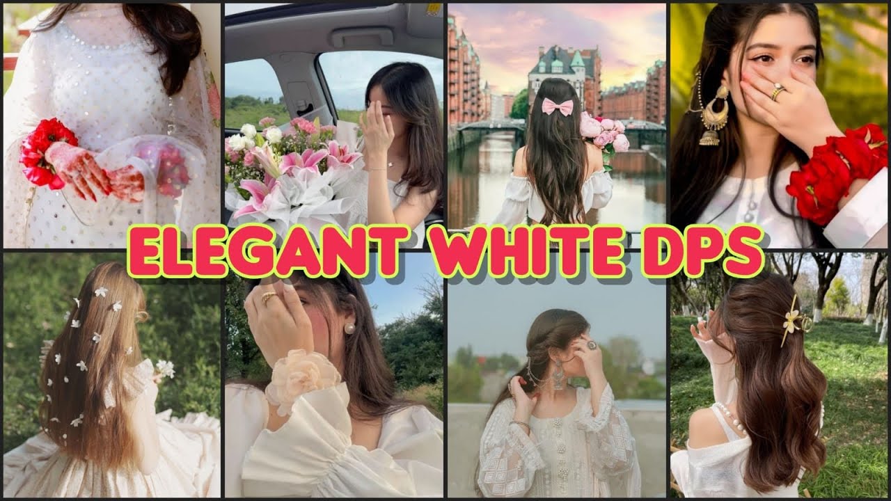 Top 30 White Dress DPs for Girls 🤍 | Desi + Western Looks | Stylish Aesthetic Profile Pictures 2025
