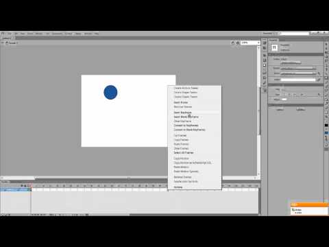 Adobe Flash CS6 Tutorial: Moving objects - Classic Tween