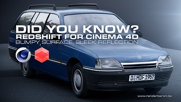 Did You Know? Redshift for Cinema 4D: Bumpy Surface, Sleek Reflection