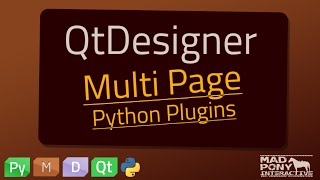 PyQt Multi Page Plugins for QtDesigner