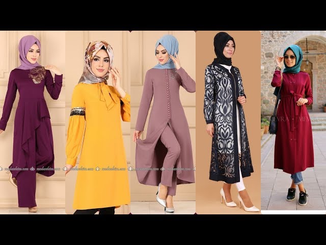 new hijab style with tops 2020||hijab outfits for college||hijab and skinny  jeans||kurti with hijab - YouTube