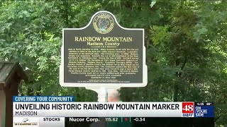 Historical marker unveiled on Rainbow Mountain honors early settler Elisha Rainbolt