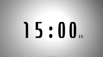 15 minutes COUNTDOWN TIMER with voice announcement every minute