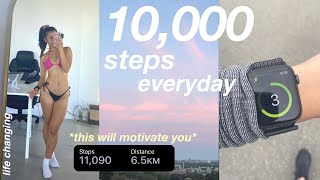 I walked 10,000 steps a day for a week (life changing) / this will motivate you!