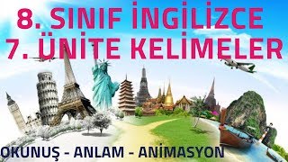 8. Sınıf İngilizce 7. Ünite Kelimeleri | Tourism