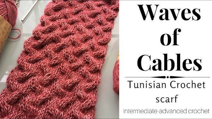 Tunisian Crochet Tutorial – Cables (2×2) - KnitterKnotter