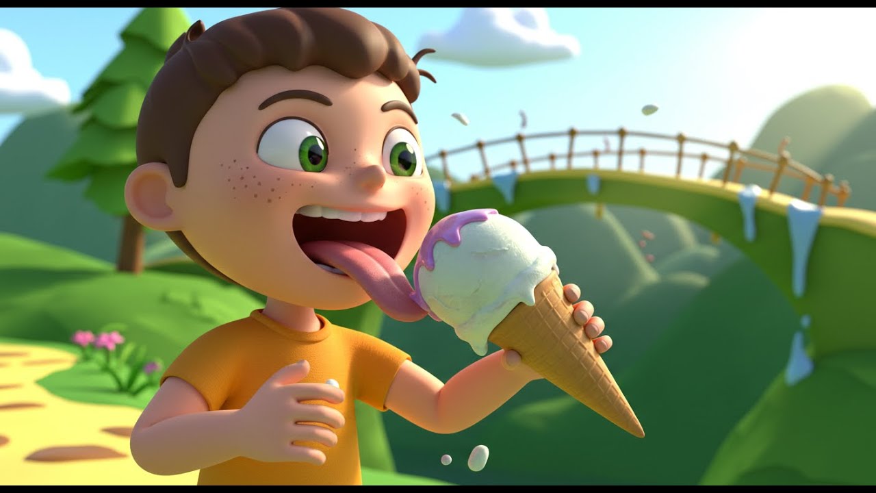 The Ice Cream Bridge Melts Away | Story Song for Kids | Nursery Rhymes and Baby Songs
