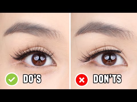 FALSE EYELASHES: Do's & Don'ts | Everything you need to know for beginners