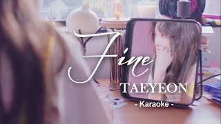 Taeyeon | Fine | Karaoke