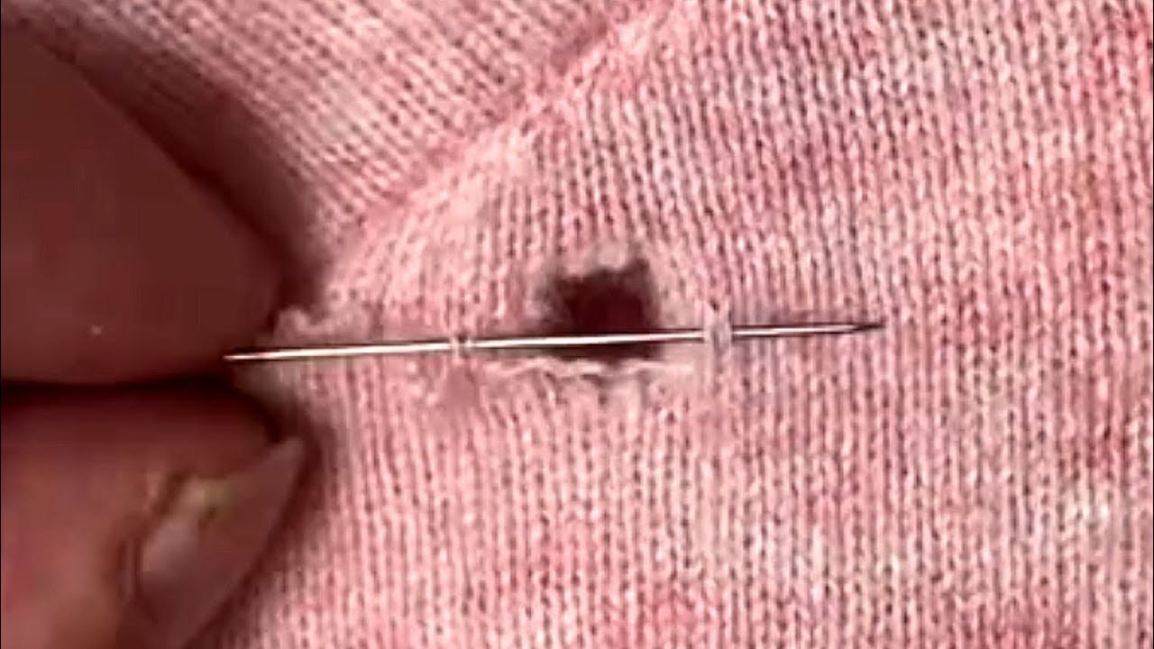 How to Perfectly Repair Holes in Knitted Sweaters Without Leaving ...