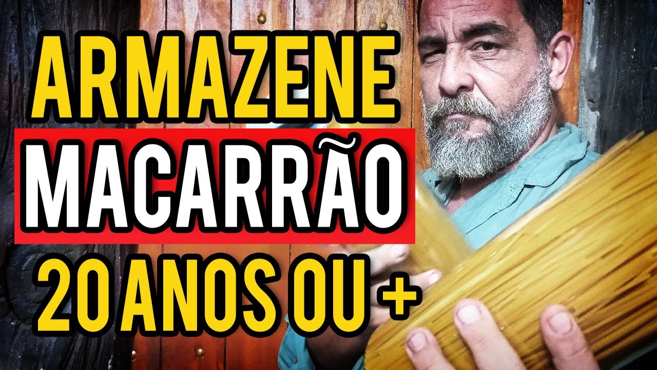 COMO ARMAZENAR MACARRÃO PARA DURAR 10 ANOS | PROTOCOLO 550 DE SOBREVIVENCIALISMO