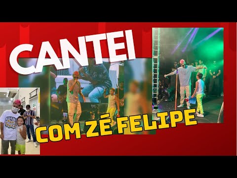 Cantei (Vini Camilo) no Palco com Zé Felipe