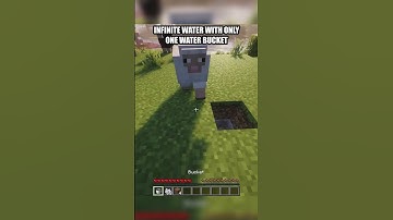 Minecraft Infinite Water Glitch