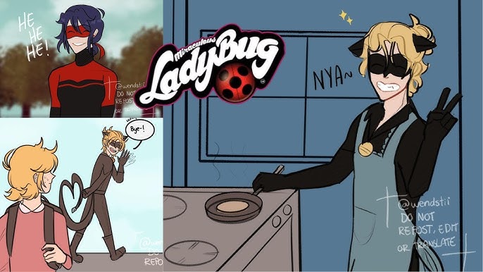 Comic : Miraculous Ladybug - Ladybug, Chat Noir e. Nathaniel - Tradução :  Nya Cat …