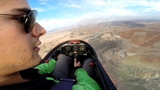 My 200th Glider Flight! K13 Winch Launch, Flying & Landing - GoPro Cockpit View - Full Flight