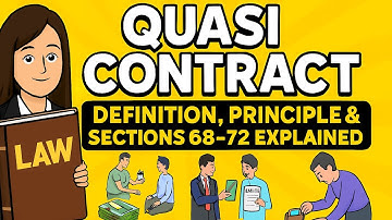 Quasi Contract Explained | Sections 68–72 | Real-Life Examples