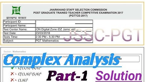 JSSC PGT Solution 🔥 | previous year  solution | COMPLEX Part-1🔥👍