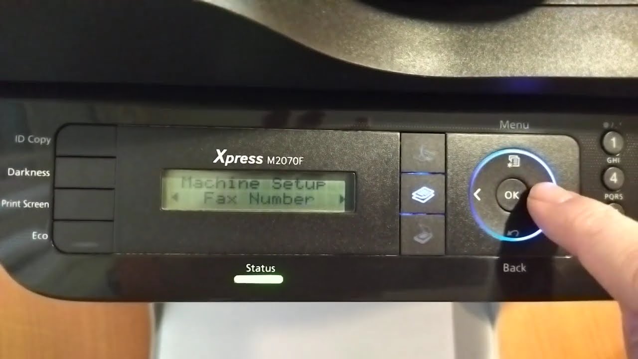 6. Samsung Xpress M2070 change languages