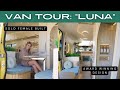 Spanish villa inspired luxury van tour  solo female built