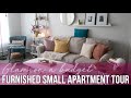 FURNISHED SMALL APARTMENT TOUR ✨Glam On A Budget! (Update 2020)