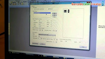 Create and print barcode labels using thermal printer