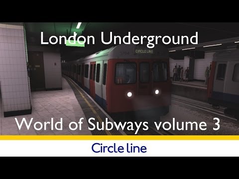 World of Subways vol. 3 London Underground Circle Line simulator FULL JOURNEY