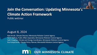 Climate Action Framework Update Kickoff Webinar