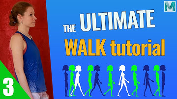 Maya Female Walk Tutorial Part 3 // Splining of the Walk with Start & Stop