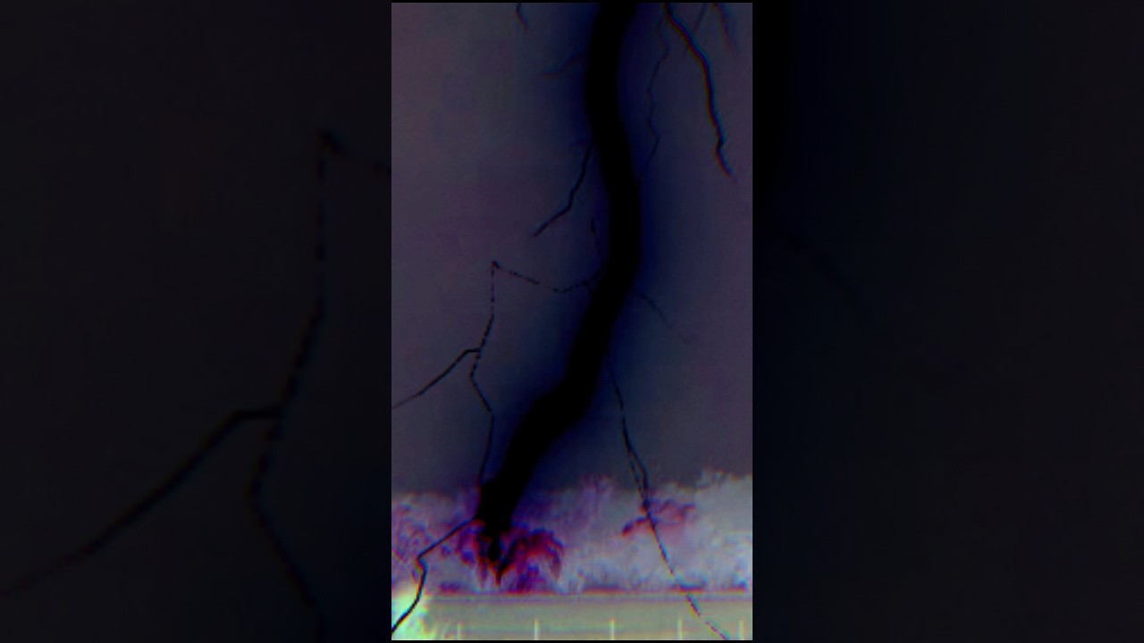 Lightning Strikes a Tree Nearby | Thunderstorm ⛈️ Sound Dark Screen 